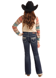 Rock and Roll Girls Scallop Emblem Bootcut - Dark Vintage - BG4MD05372