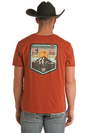 ROCK & ROLL UNISEX RUST GRAPHIC TEE BU21T03085