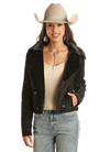 Ladies Rock And  Roll Faux Fur Coat-BW92C02091