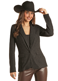 Rock & Roll Ladies Shimmer Blazer BW92T02742