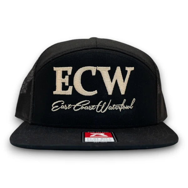 East Coast Embroidered ECW Logo & Panel - Black/Tan - SQ00005681