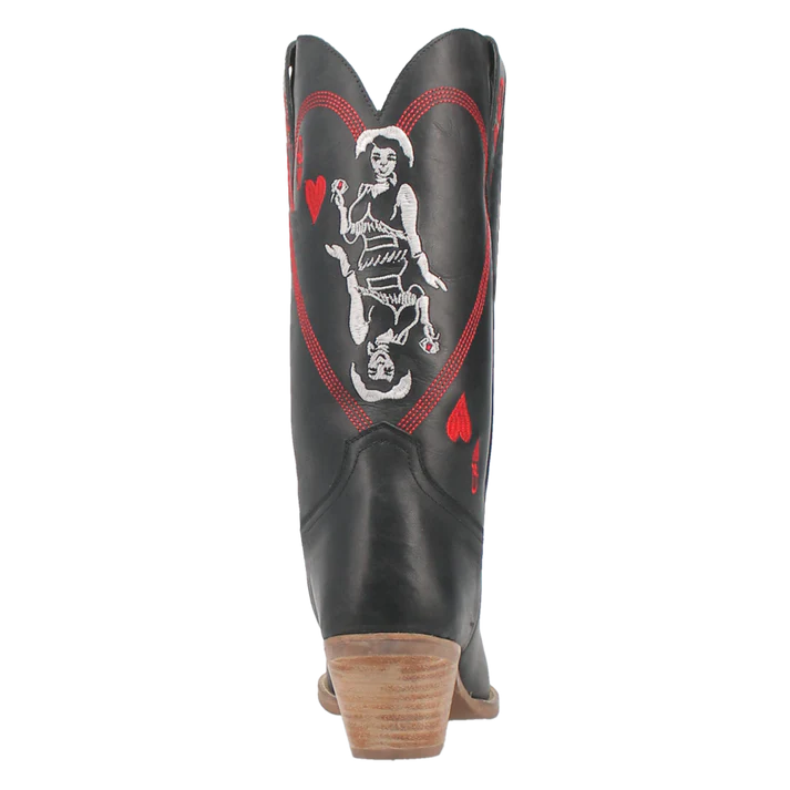 Dingo Ladies Queen of Hearts Leather Boots-DI174