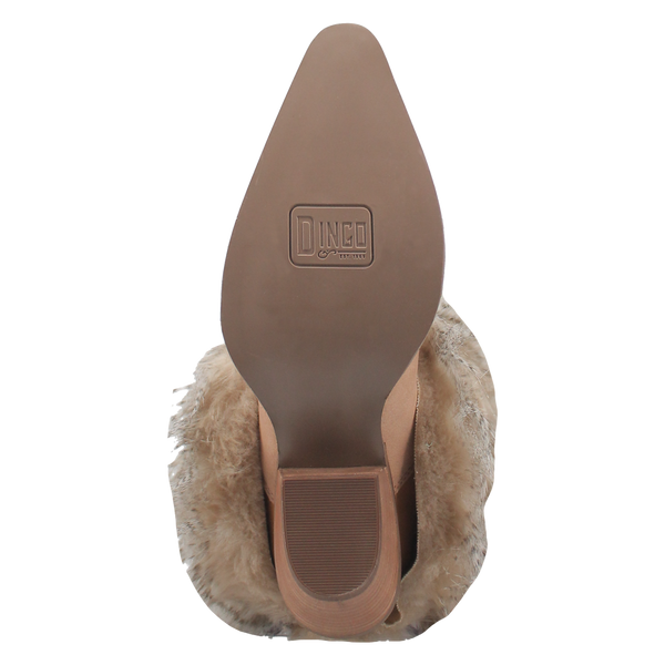 Dingo Ladies Snuggle Camel Leather Boot-DI189