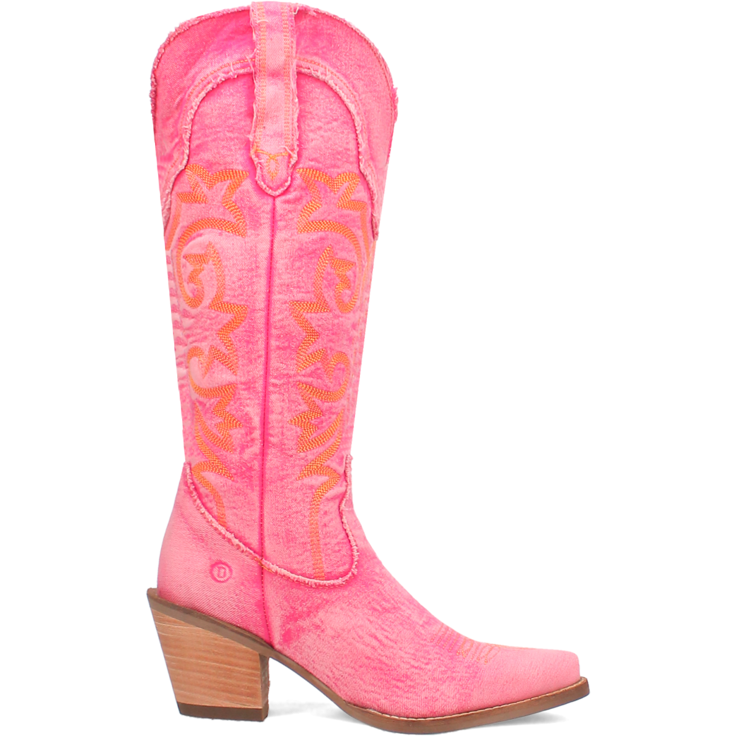 Dingo Ladies Texas Tornado Denim Pink Boot-DI943