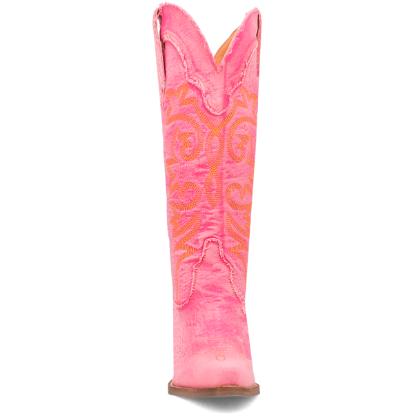 Dingo Ladies Texas Tornado Denim Pink Boot-DI943