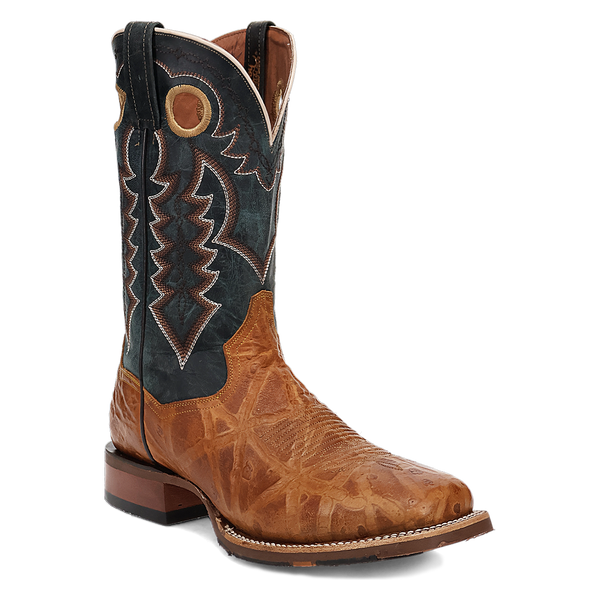 Dan Post Mens Craven Tan and Blue Leather Boot-DP5016