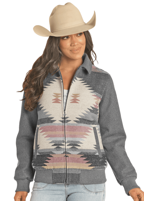 Powder River Women's Wool Bomber Jacket - DW92C04124