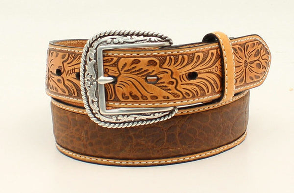 Ariat Men's Arrow Tooled Floral Belt A1022008