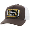 Hooey "Sudan" Brown & White with Yellow & Brown Patch - 2411T-BRWH