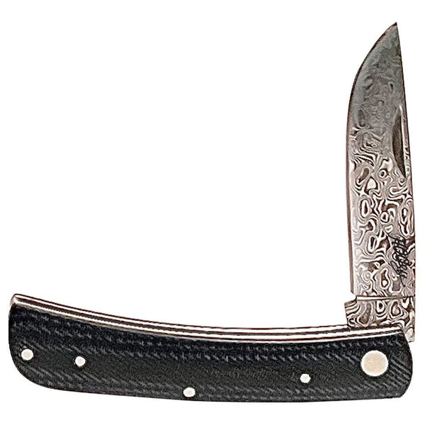 "Denim Damascus" Bronc Buster Knife - HK2102