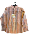 Wrangler Men's George Strait Orange Pinstripe Shirt-112359952