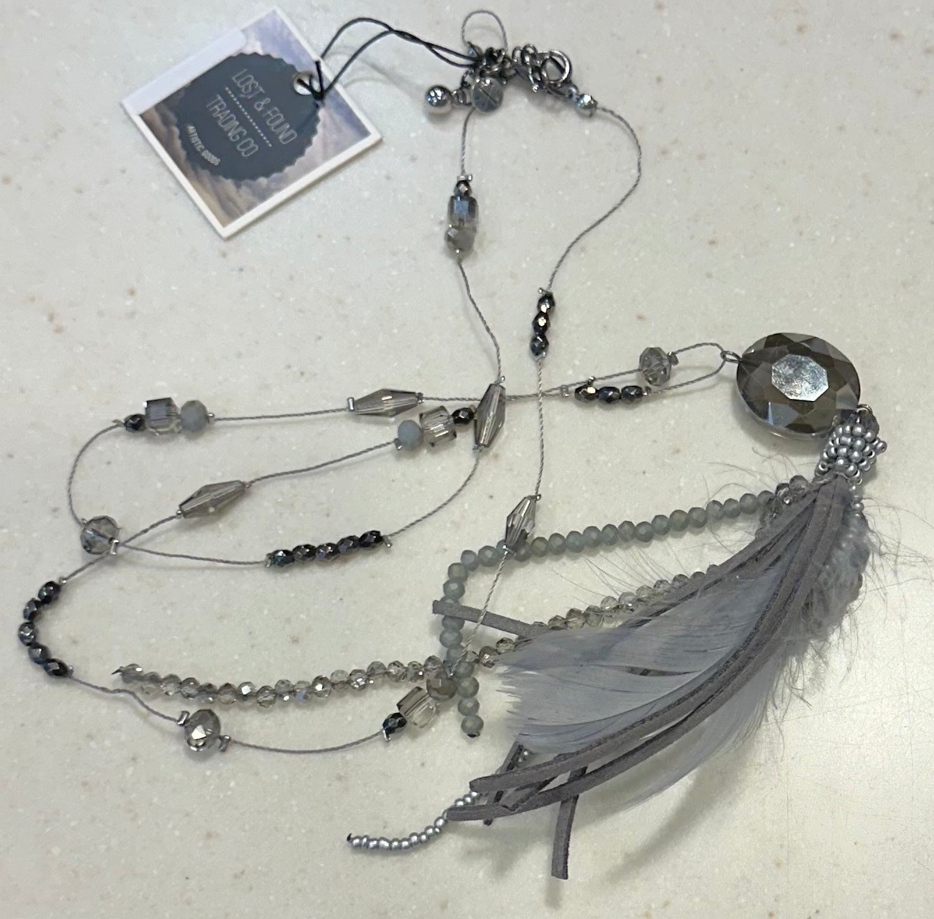 Lost and Found Trading Co. Beaded and Wire Necklace - TCBW29