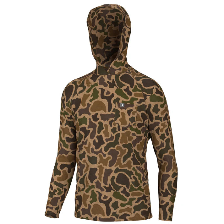 Local Boy Outfitters heather Blend Performance Hoodie Old School Camo-L1410004-OSC