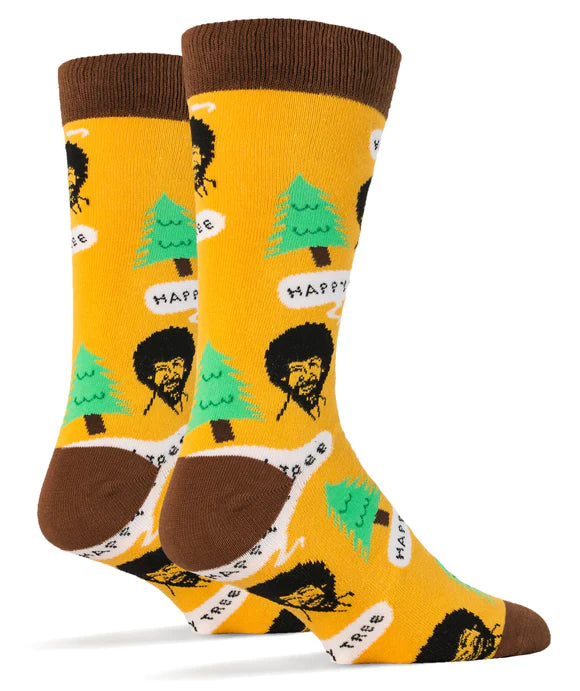 OOOH YEAH! Bob Ross Happy Tree Socks M/L - MD5023C