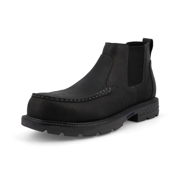 Twisted X 4" Work Chelsea Black Boot MXCN006