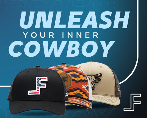 Cowboy Baseball Hat Vintage Land of The Frees,Because of The