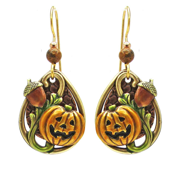 Silver Forest JACK-O-LANTERN & ACORN - NE-1360B