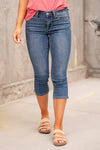 Judy Blue Mid Rise Skinny Capris - JB72113