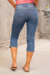 Judy Blue Mid Rise Skinny Capris - JB72113