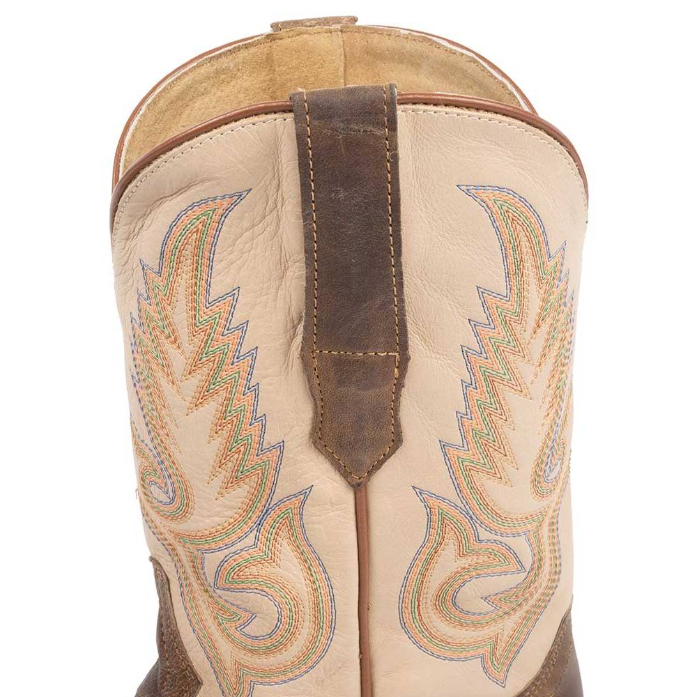 R. Watson Ivory Cowhide / Mad Brown Goat Boot WR0006