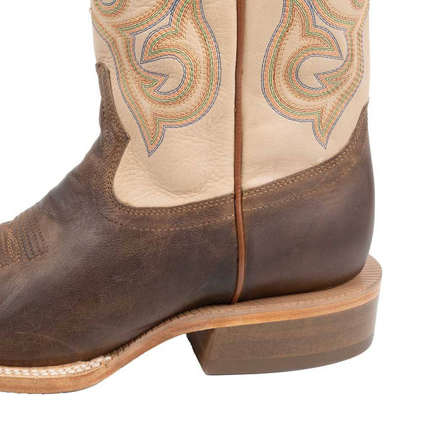 R. Watson Ivory Cowhide / Mad Brown Goat Boot WR0006