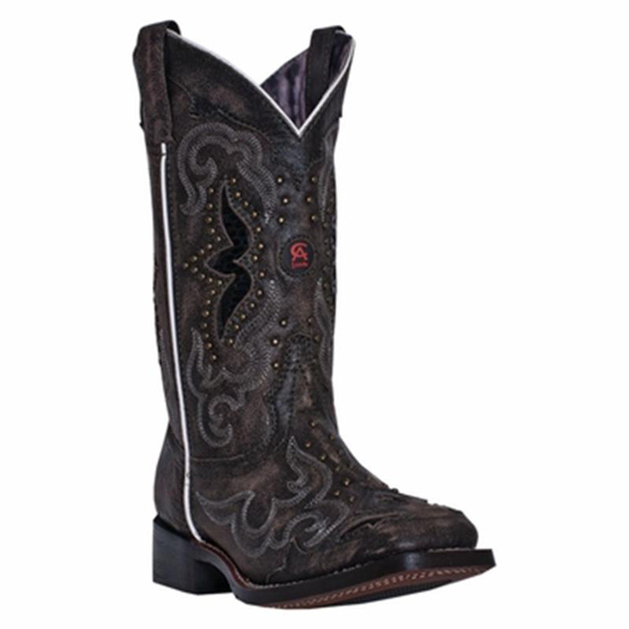 Laredo Ladies Spellbound Black Square Toe Boots - 5660