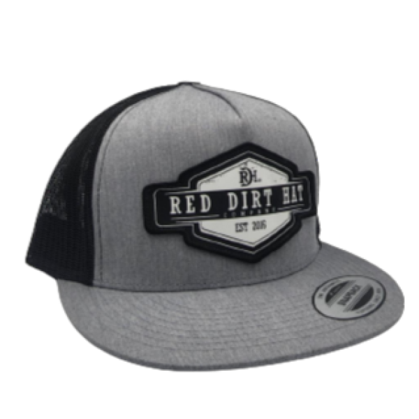 Red Dirt Hat Co. Roughstock Heather Grey/Black 5 panel RDHC-277