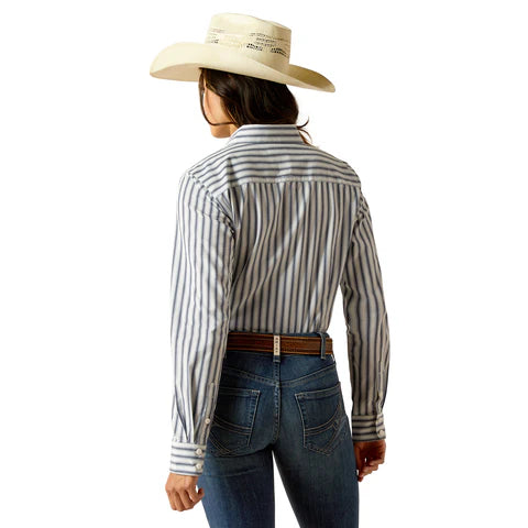 Ariat Ladies Kirby Stretch Shirt - Baja Stripe - 10051333