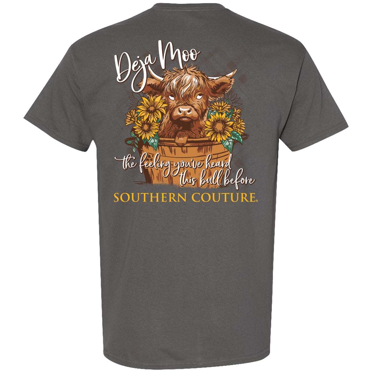 Southern Couture Deja Moo TShirt-SC1226CH