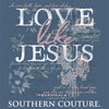 Southern Couture Classic Love Like Jesus Long Sleeve - Indigo Blue - SC1229INLS