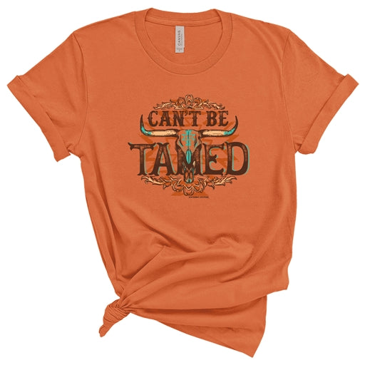 Southern Couture Can't Be Tamed Short Sleeve - Burnt Orange - SC1348BO