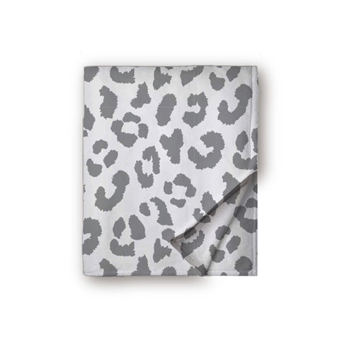 Southern Couture Tee Company Grey Leopard Print Blanket - SCB98