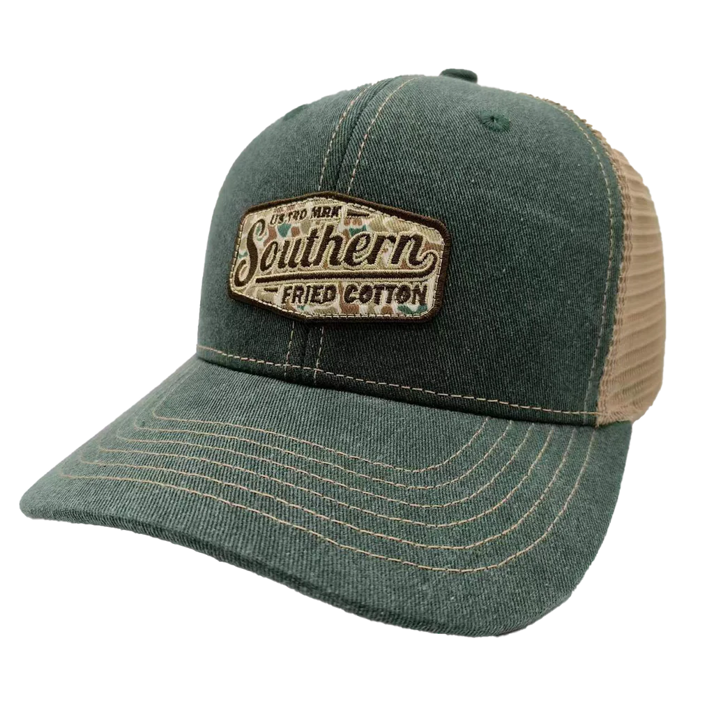 Southern Fried Cotton Camo Patch Hat SFA6116