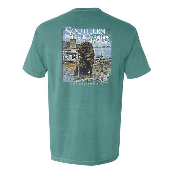 Southern Fried Cotton Hank Short Sleeve T-Shirt - Seafoam SFM11994