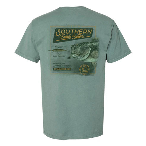 Southern Fried Cotton Vintage Bass Poster T-Shirt - SFM12130