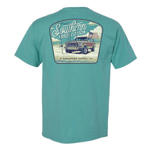 Southern Fried Cotton Surf Fishing T-Shirt - SFM12151