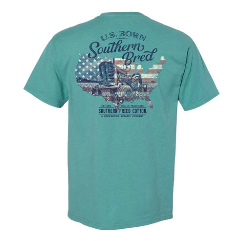 Southern Fried Cotton Southern Bred Tractor T-Shirt- SFM12153