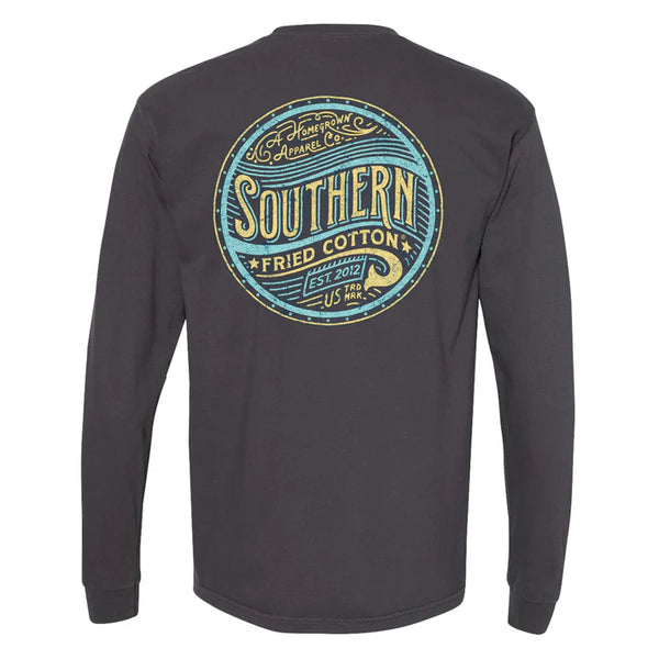 Southern Fried Cotton Homemade Long Sleeve - Graphite - SFM32070