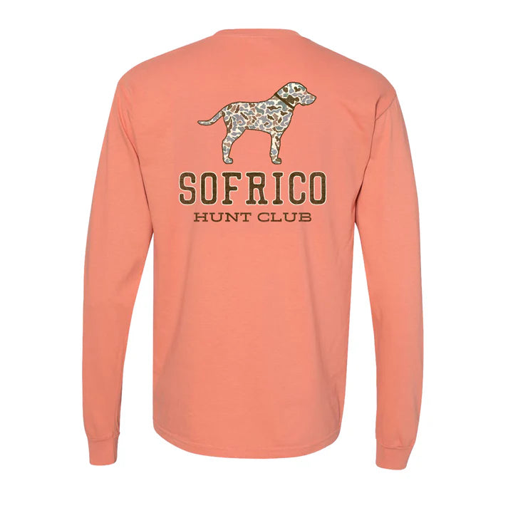 Southern Fried Cotton SFC Camo Hound Long Sleeve - Terracotta - SFM32081