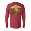 Southern Fried Cotton Tucker Long Sleeve - Crimson - SFM32088