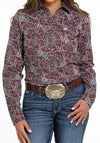 Cinch Ladies Paisley Button Down Shirt MSW9201043