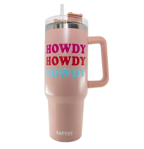 KatyDid Howdy Western Tumbler With Handle