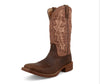 Twisted X Ladies 11' Inch Tech X Tobacco Brown Square Toe Boots WXTR010