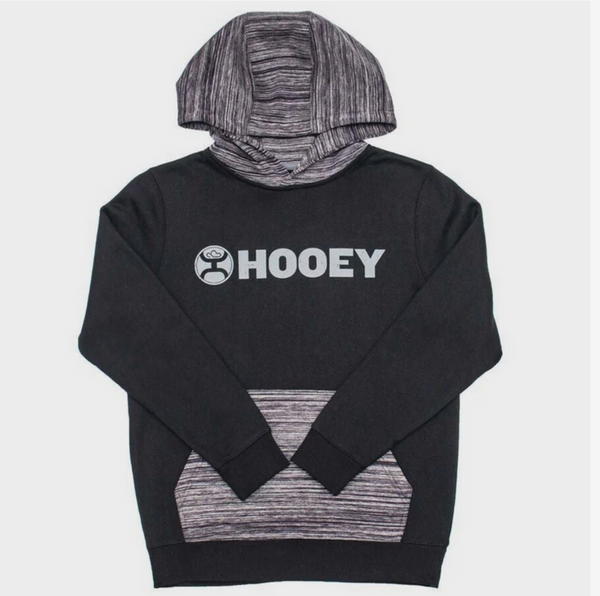 Hooey Youth "Lock Up" Black w/Grey Logo Hoodie HH1191BY-Y