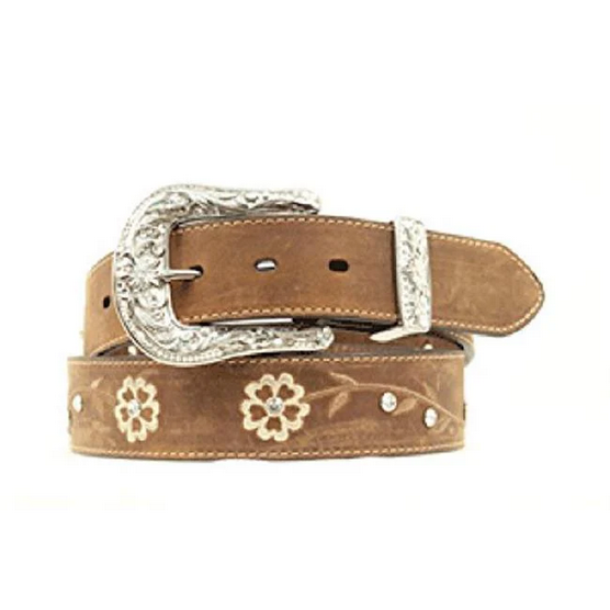 Ariat Women's Brown Flower Belt  A1510202