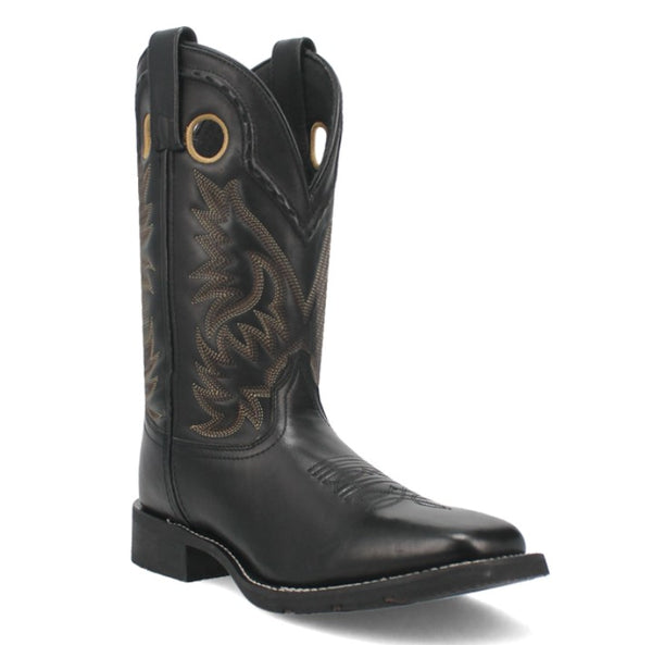 Mens Cowboy Approved Kane Black Leather Boot-7710