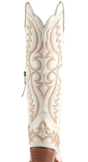 Durango Women's Crush Ivory Snip Toe Tall Cowboy Boots DRD0471