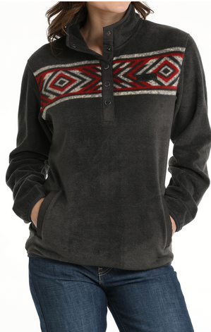 Cinch Ladies Aztec Snap Pullover-MAK9909001