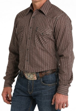 Cinch Men's Modern Fit Brown Button Up-MTW1303080