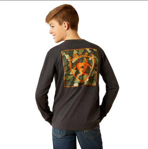 Ariat Boys Wetland Nature Long Sleeve T-Shirt 10054008